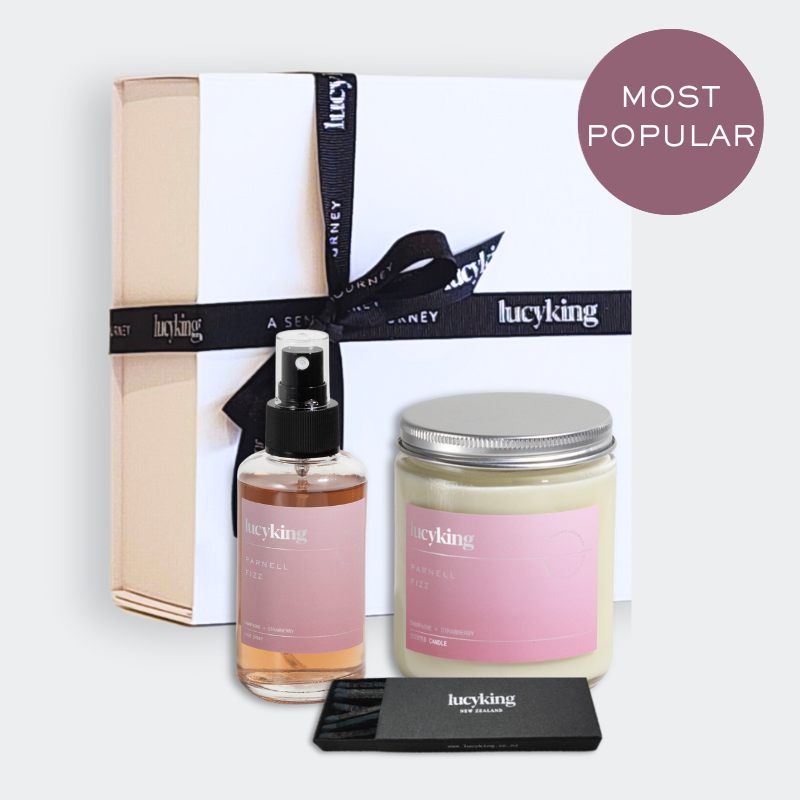 CANDLE + ROOM SPRAY Set L U C Y K I N G