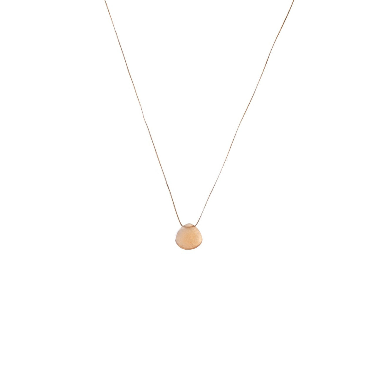 Peach Moonstone KAPITI Fine Cord Necklace