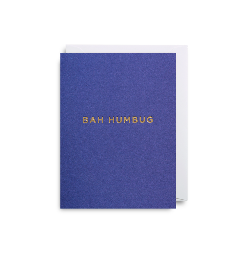 Bah Humbug Greeting Card