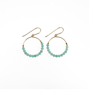 Amazonite HAHEI Hoop Earrings