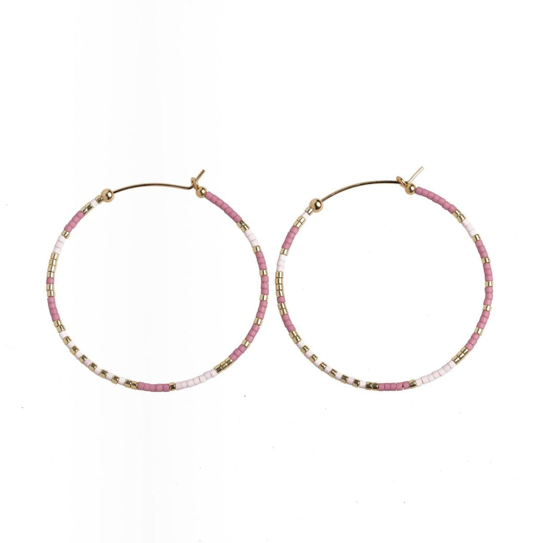Lilac KAITERITERI Hoop Earrings