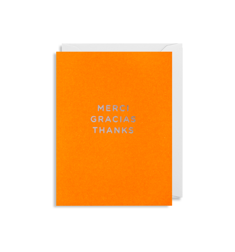 Merci Gracias Thanks Greeting Card