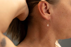 Rose Quartz MOERAKI Charm Earrings