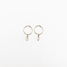 Load image into Gallery viewer, Rose Quartz MOERAKI Charm Earrings
