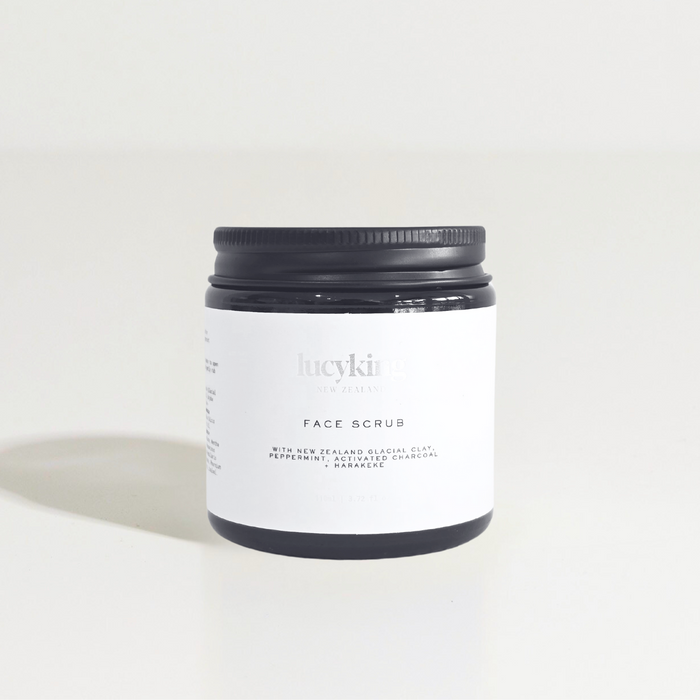 Charcoal Face Scrub exfoliator with peppermint main image 1