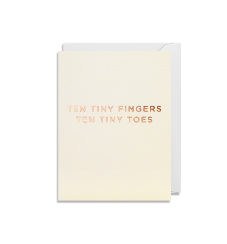 Ten Tiny Fingers Ten Tiny Toes Greeting Card